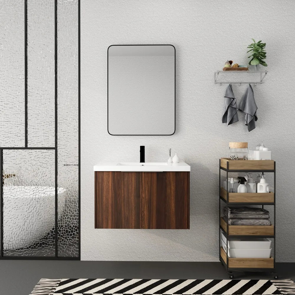 Soft Close Doors Bathroom Vanity With Sink,