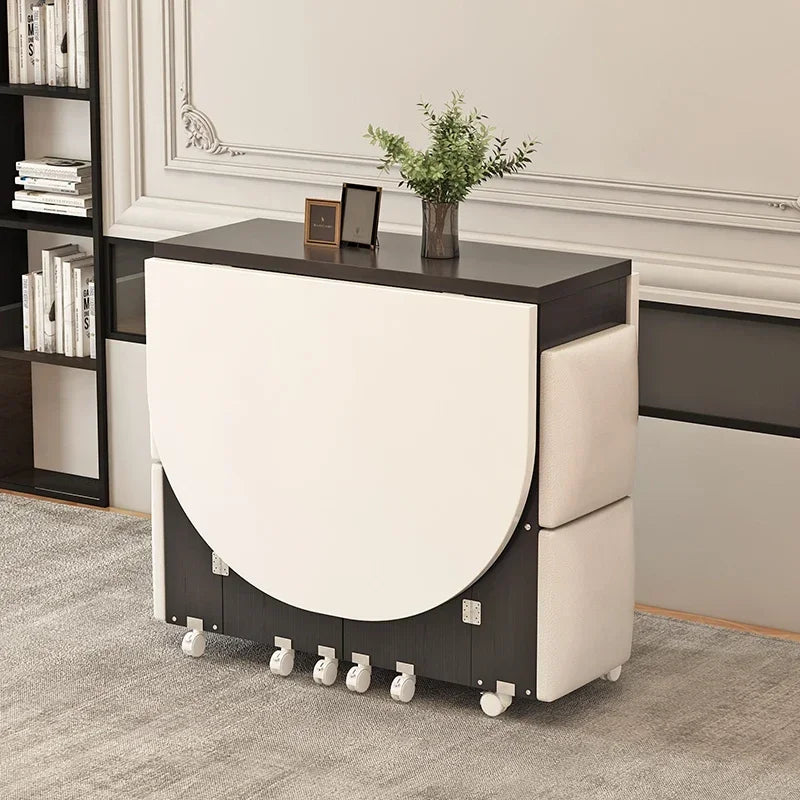 Italian Folding Dining Table 4 Stools