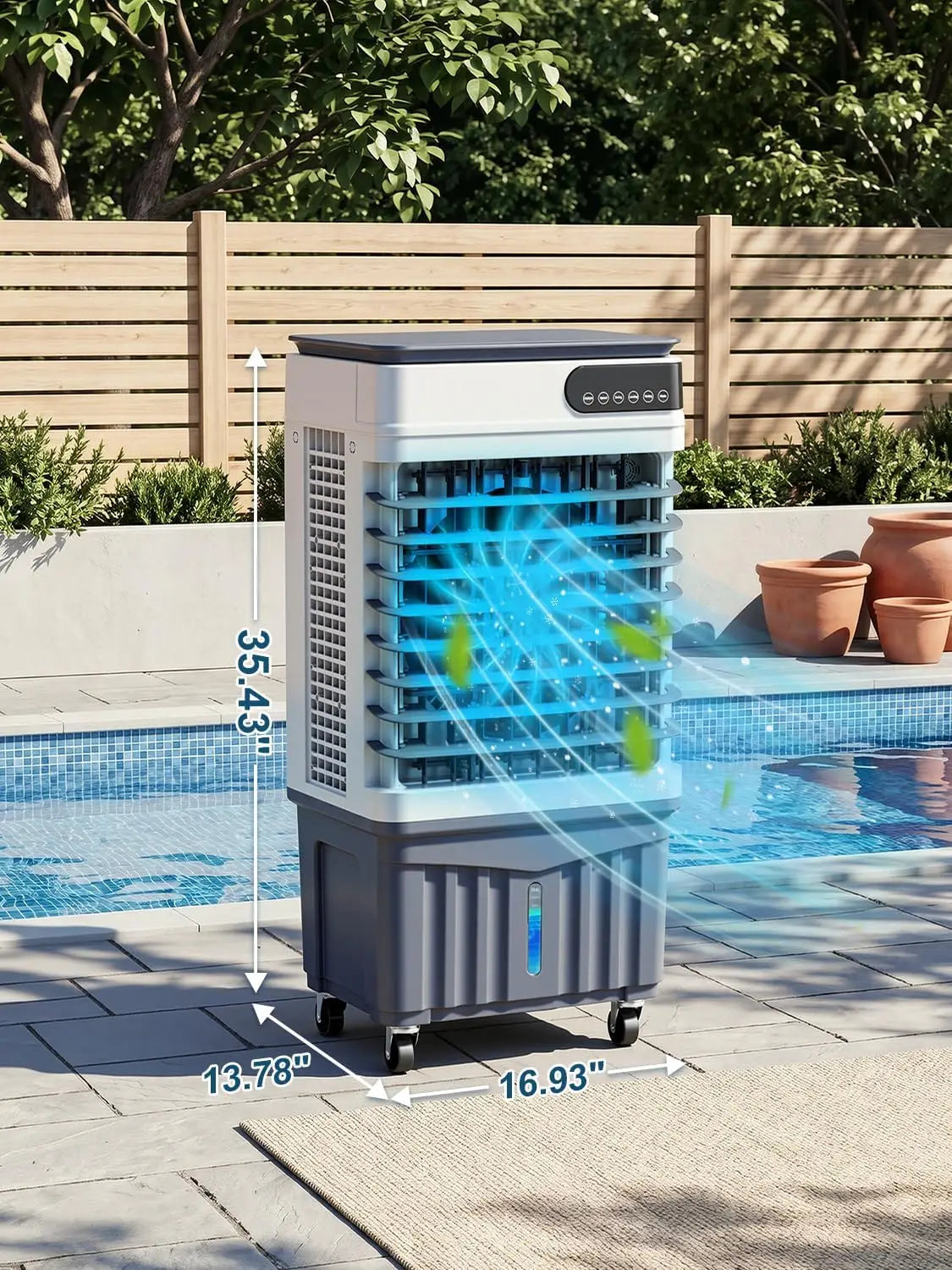 3400CFM Portable Evaporative Air Cooler,