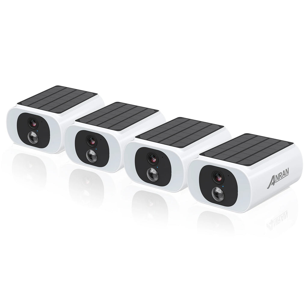 2/3/4 PCS Outdoor Wireless WIFI  2.4G 3MP Battery Solar Security Camera