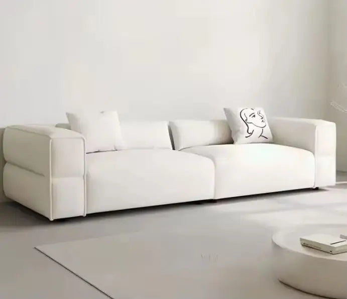 Modern Sofa Set With Comfort Cushions And Composite Fabric