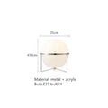 Modern Creative Floor Lamp White Yellow Acrylic Ball