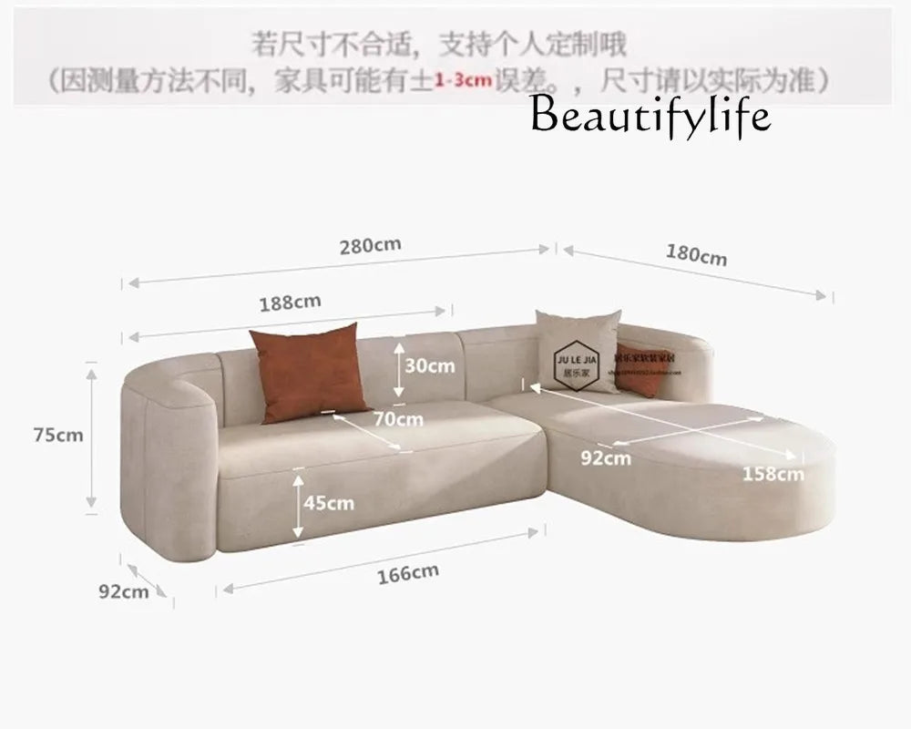 Modern L Shaped Velvet Sofa With Chaise