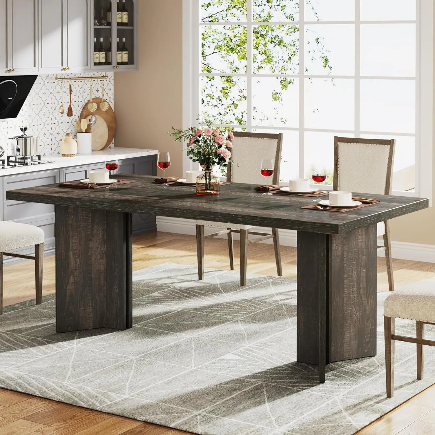 63-inch Dining Table for 4-6