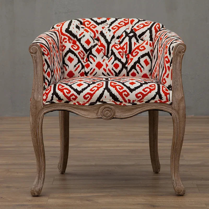 Leisure Sofa Chair, Solid Wood Antique Dining Chair,