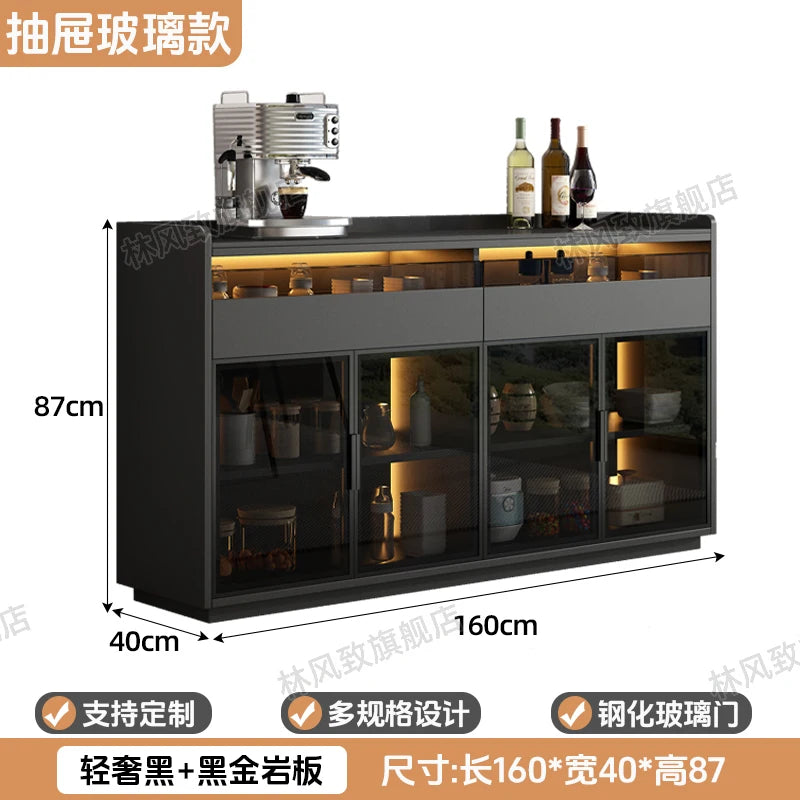 Modern Dining Room Buffet Cabinet with LED