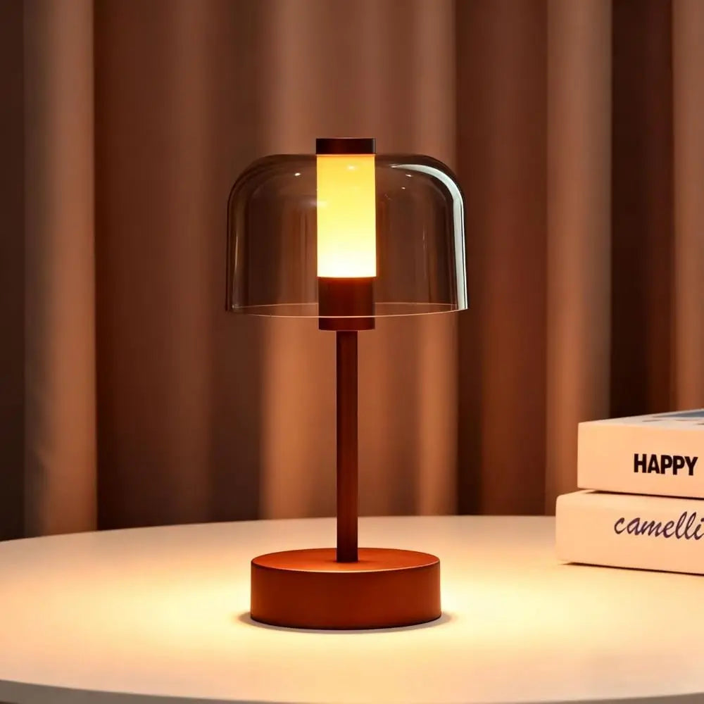LED Bedside Lamp Touch Sensor Dimmable USB Rechargeable Cordless