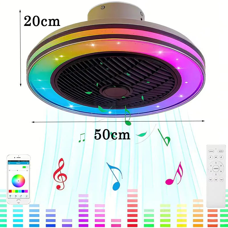 RGB Dimmable Ceiling Fan Intelligent Remote