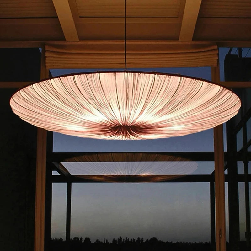 Japanese Wabi Sabi Cloth Pendant Light