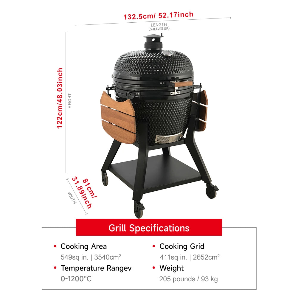 23 to 29-In Ceramic BBQ Grill