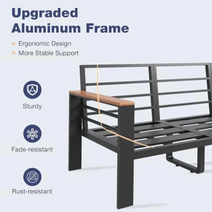 Aluminum Furniture Set for Porch Balcony or Patio