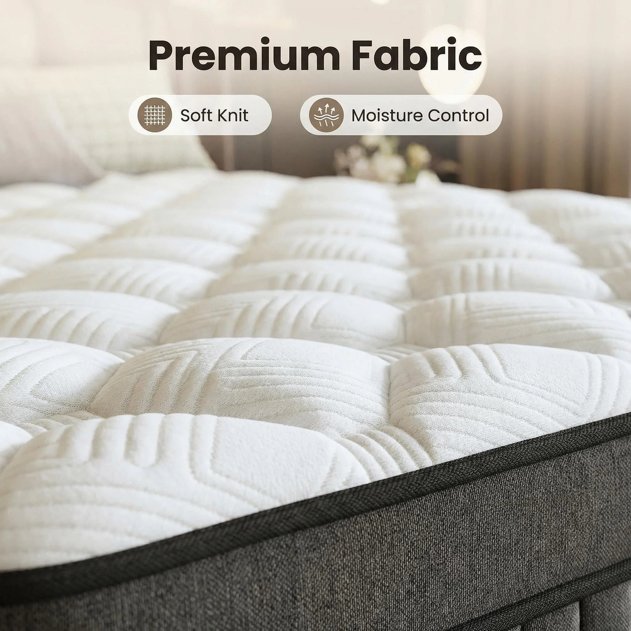 Full-Size Hybrid Mattress 12/14-Inch Medium Firm Gel Memory Foam
