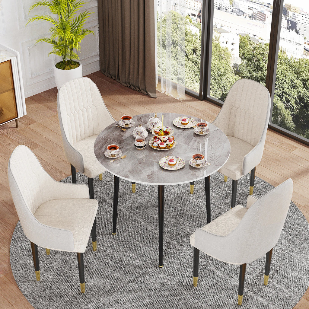 32" Sintered Stone Dining Table Round