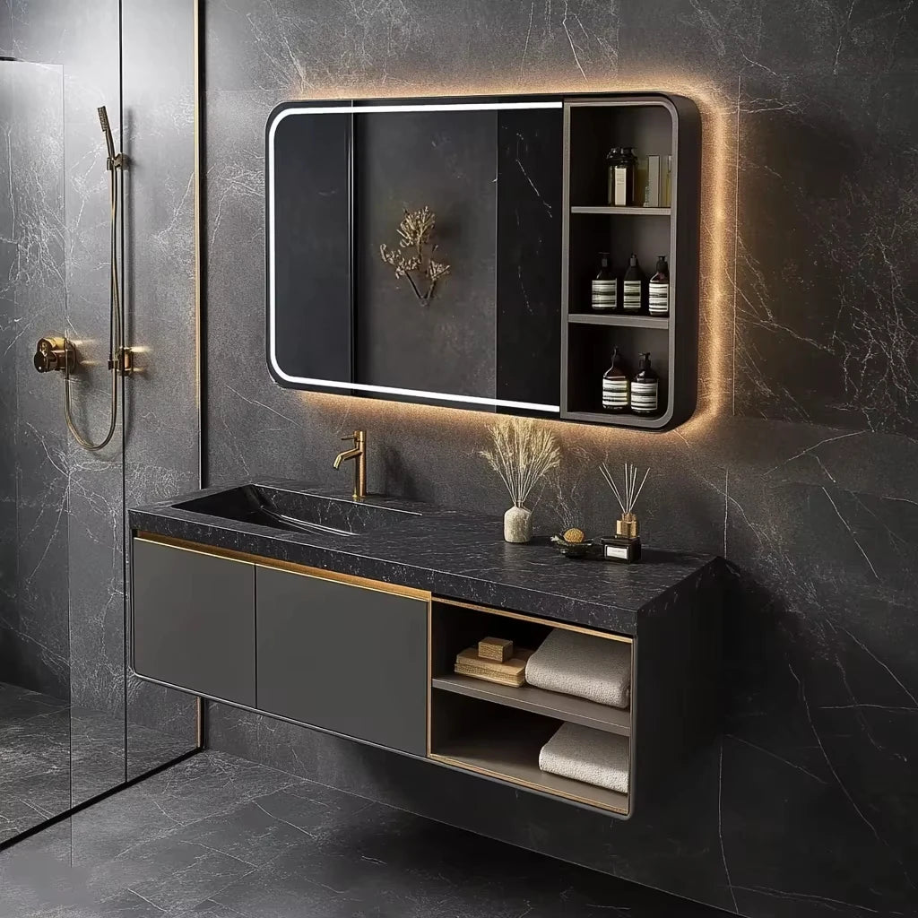 Bathroom Vanity Set with Cabinet Mirror Sink