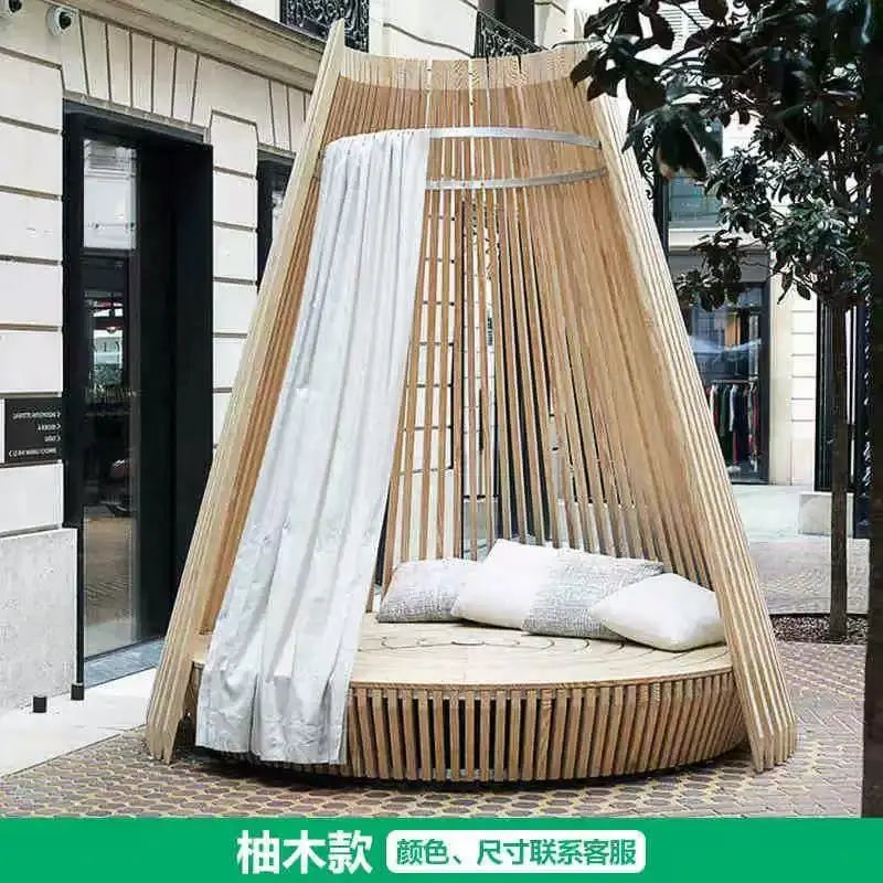 All-weather Patio Outdoor Canopy Leisure Bed