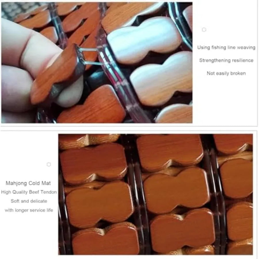 Bamboo Cooling Sleeping Mat Breathable Rattan Pad Foldable Mattress