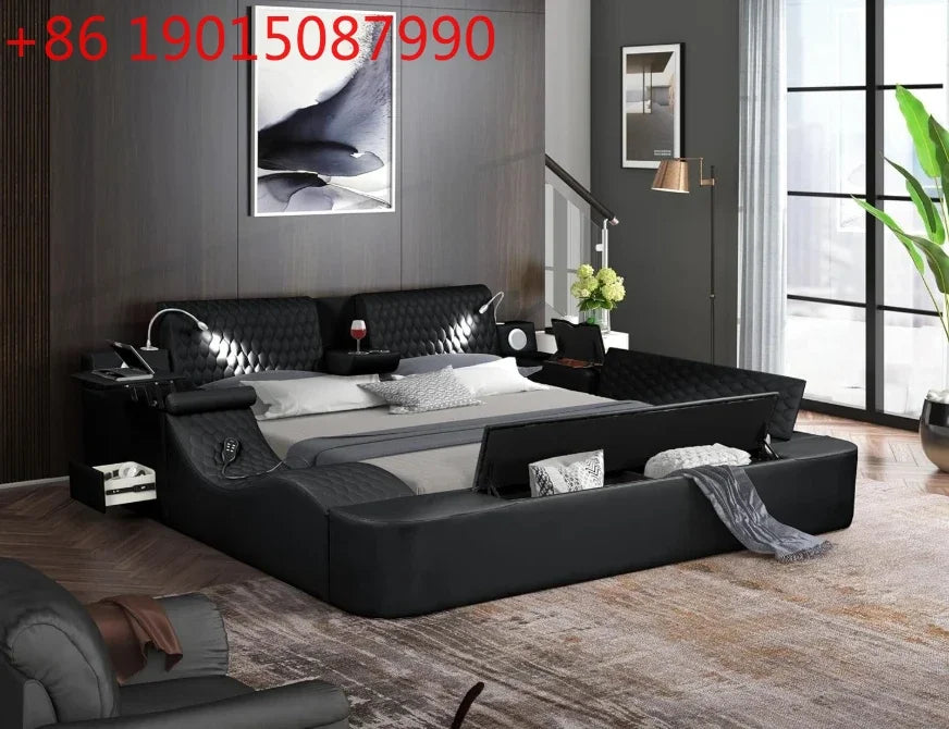 Smart Multifunctional Leather Bed Frame Massage Recliner and more...
