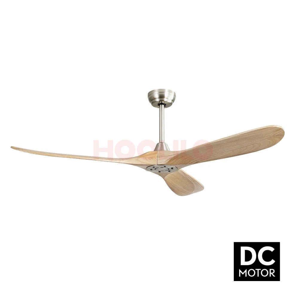 3 Wooden Blade  Decorative Ceiling Fan Light Remote Control