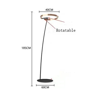 Designer Fishing Floor Lamp LED Living Room