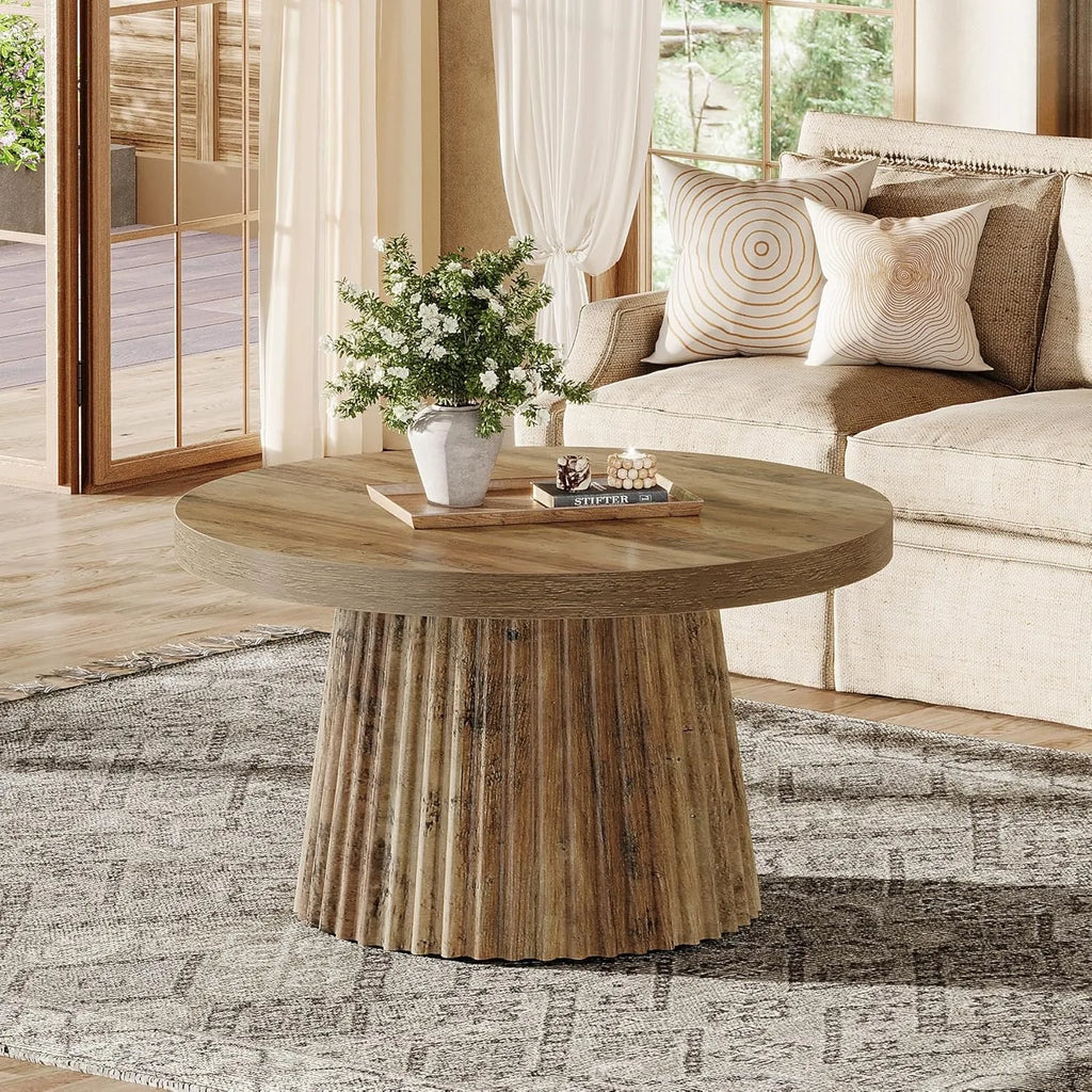 Small Farmhouse Round Coffee Table
