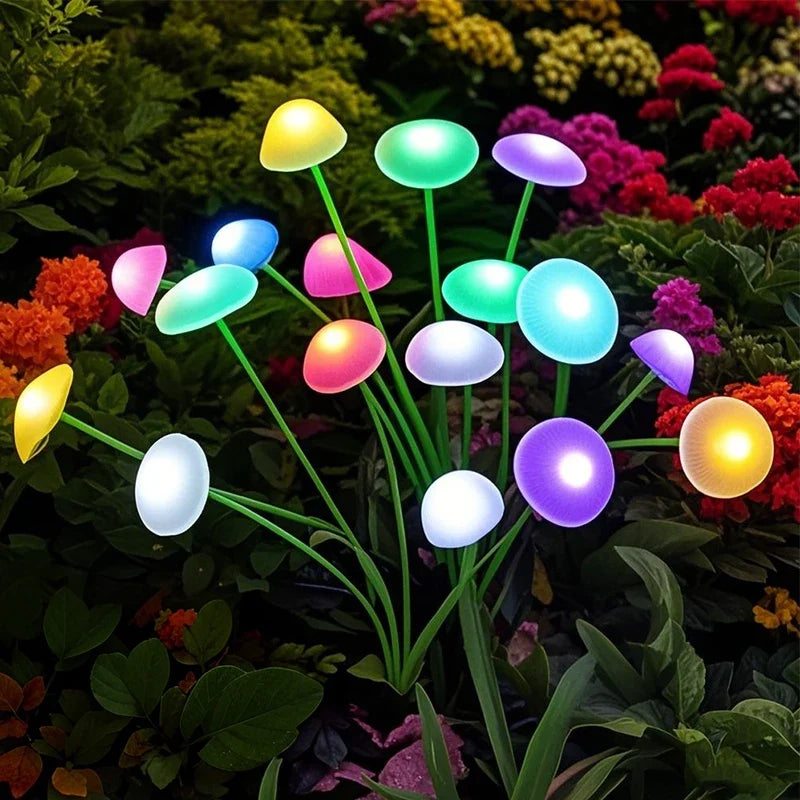Solar LED Jellyfish Sway Lights Garden Decor Waterproof Solar Pathway Light For Patio