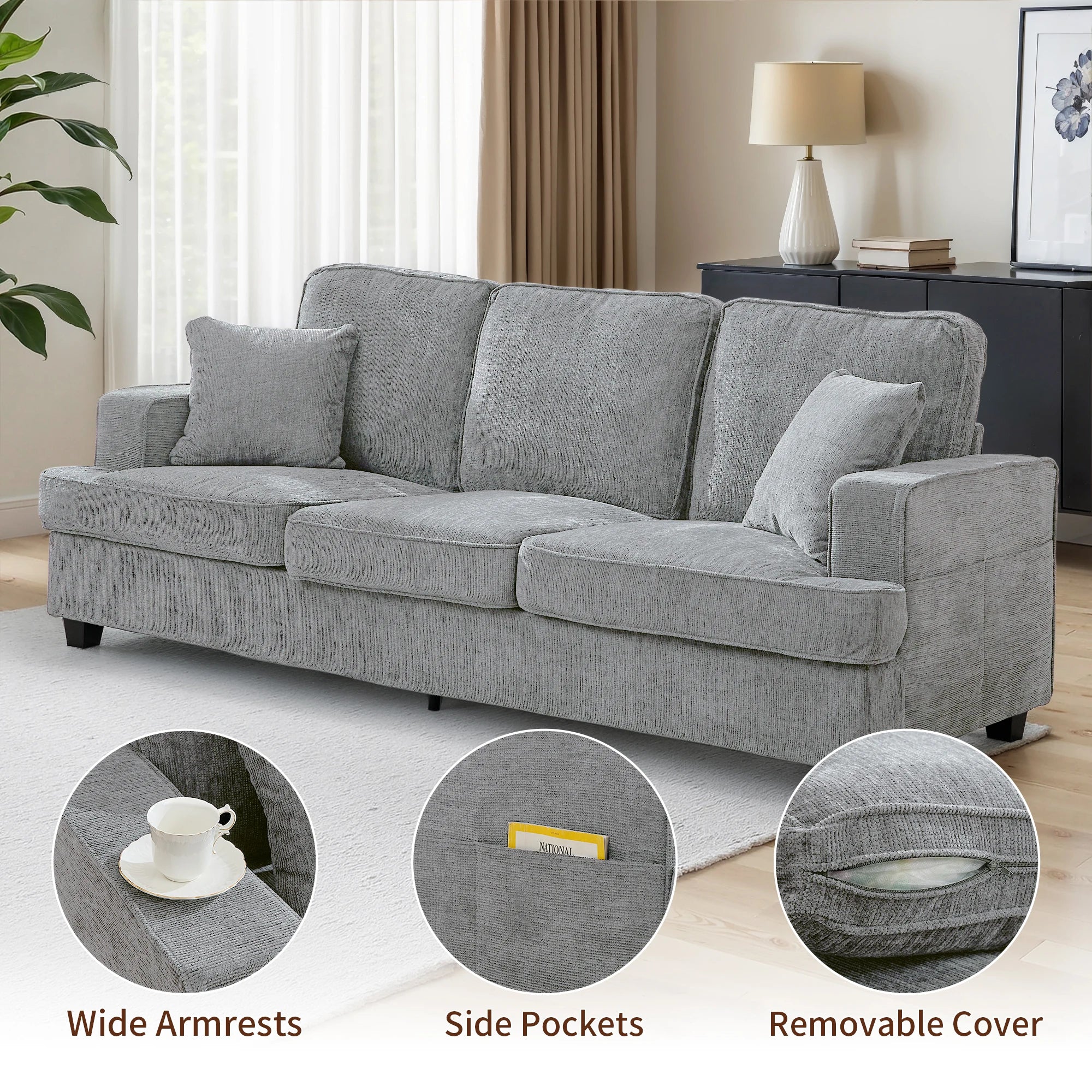 Modern 3 Seat Sofa