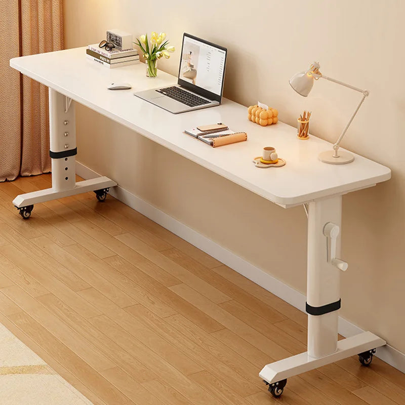 Adjustable Bedroom Overbed Laptop Desk with Wheels