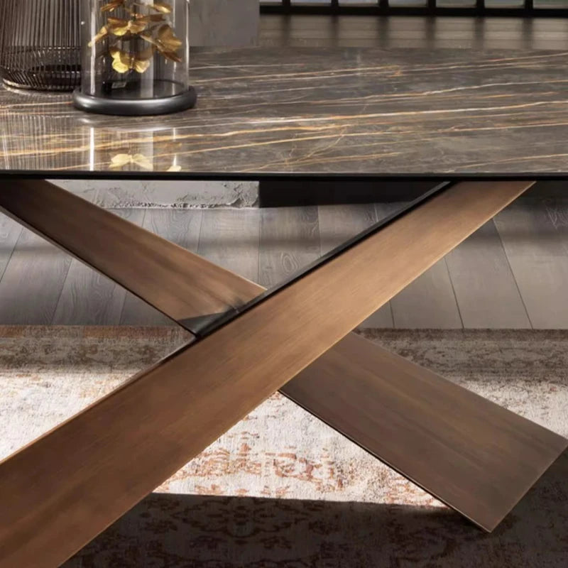 Italian Light High Quality Luxury Minimalist Dining Table