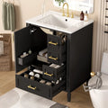 24" Modern Bathroom Vanity with Ceramic Sink