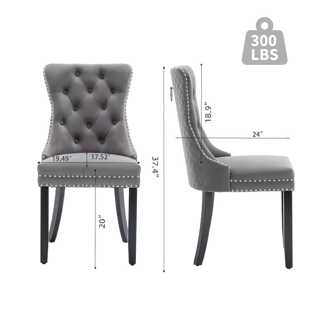 Velvet Dining Chairs Set of 6,