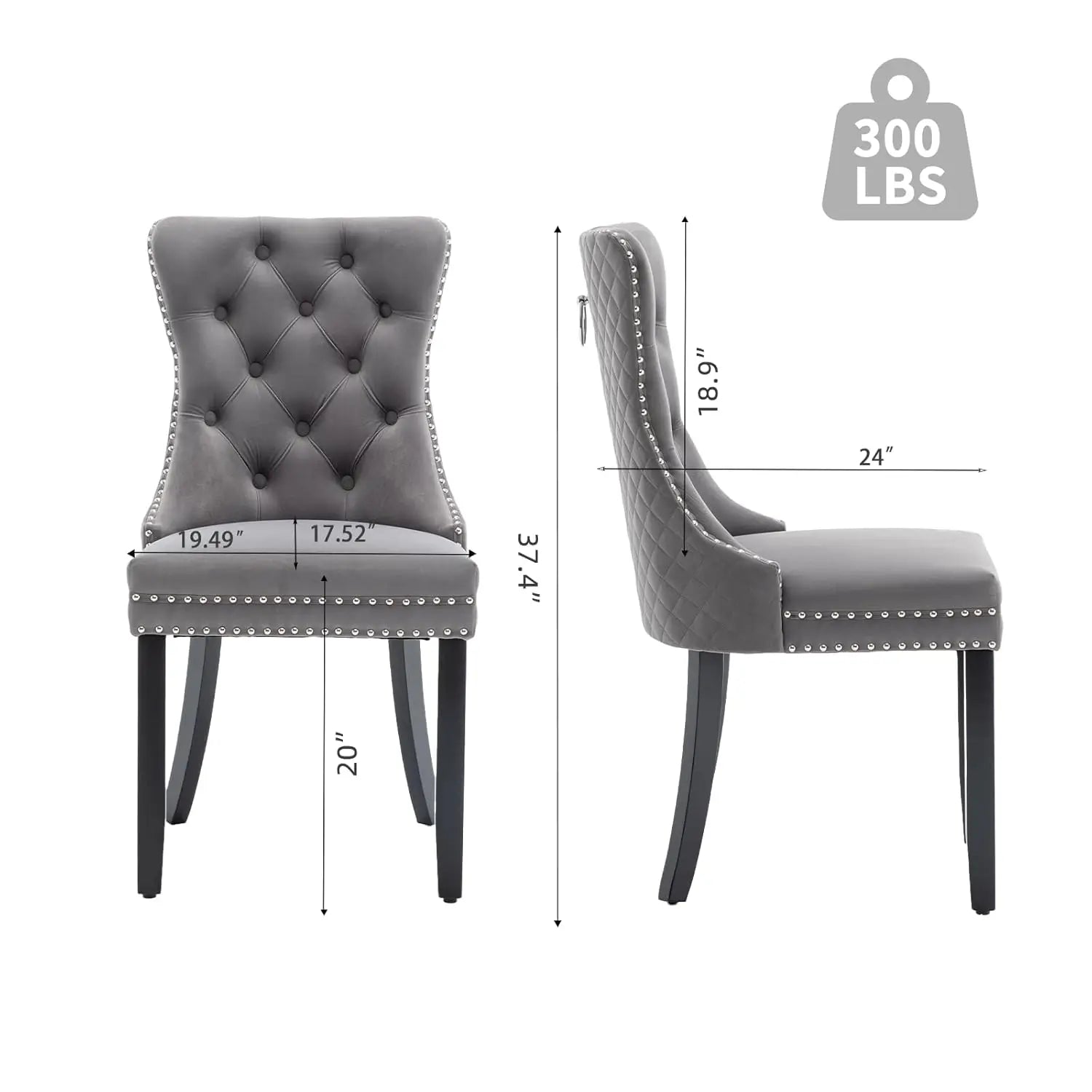 Velvet Dining Chairs Set of 6,