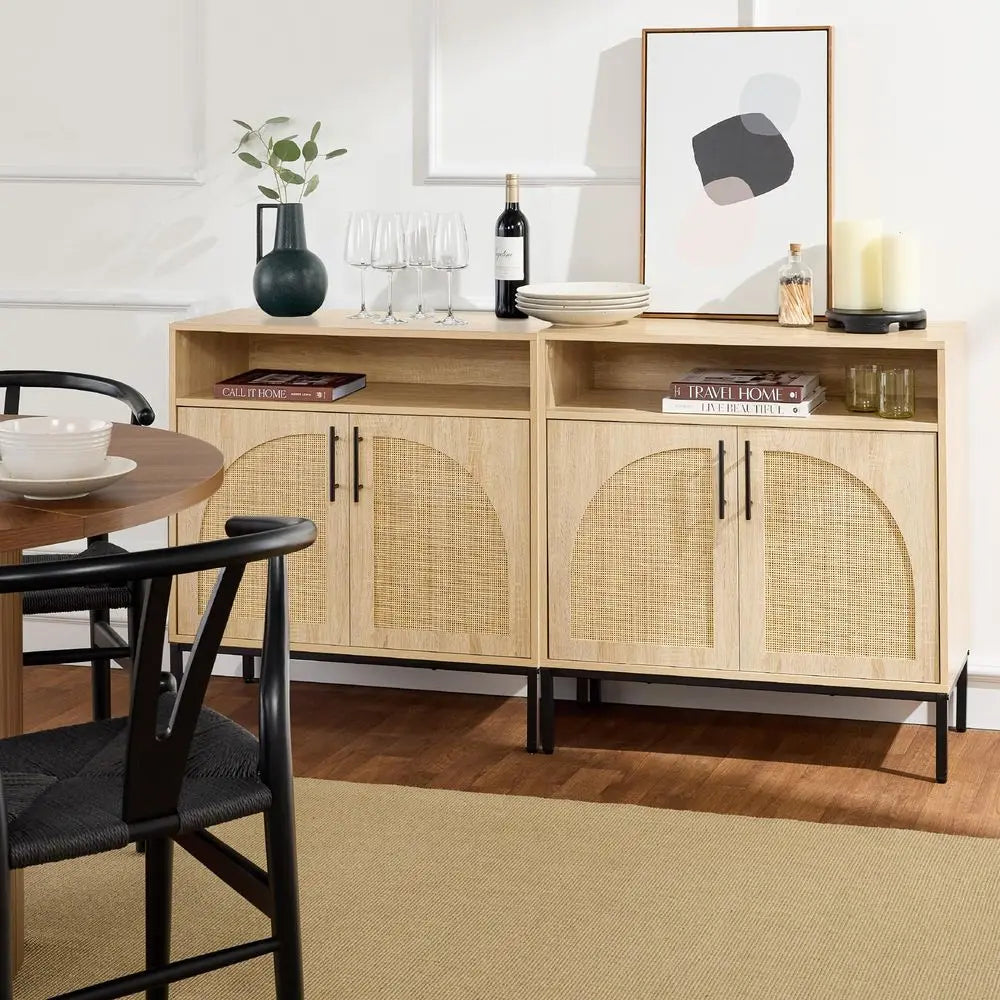 Rattan Sideboard Buffet Cabine