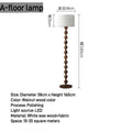 Solid Wood Living Room Floor Lamp