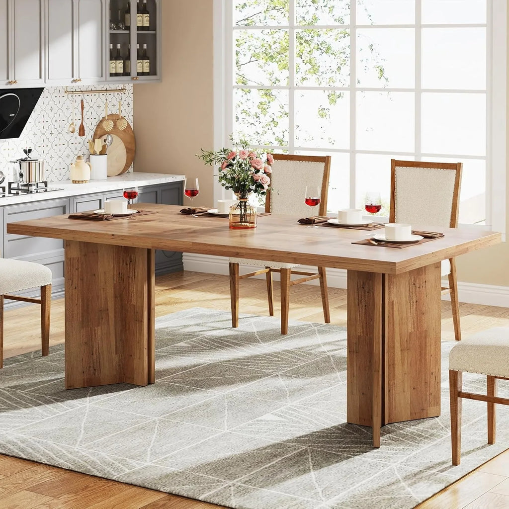 Farmhouse Dining Table for 4-6