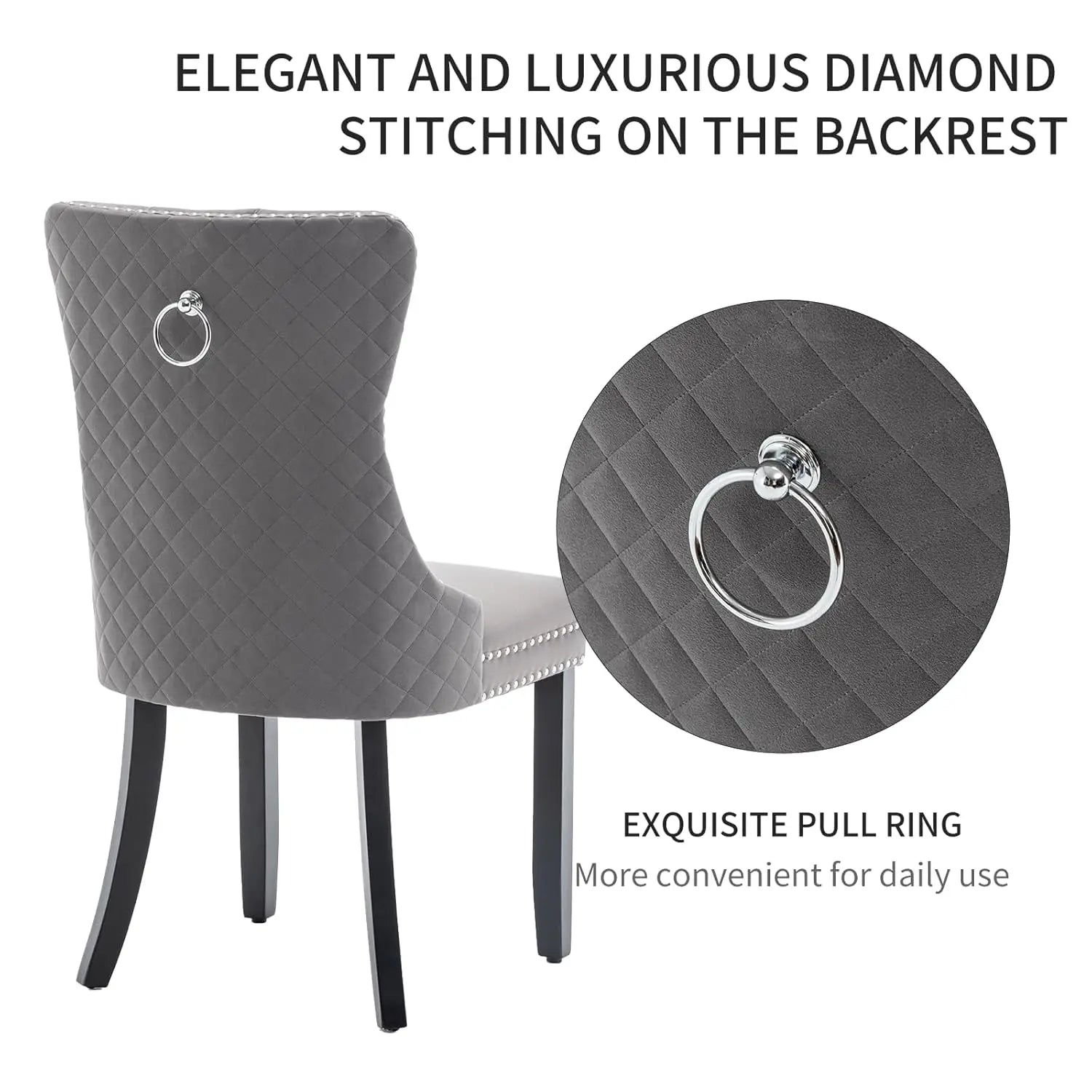 Velvet Dining Chairs Set of 6,