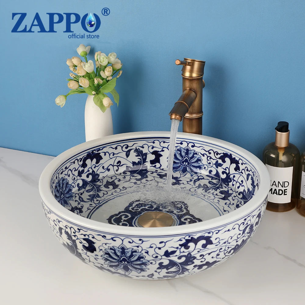 Jindezhen Ceramic Bathroom Vessel Sink