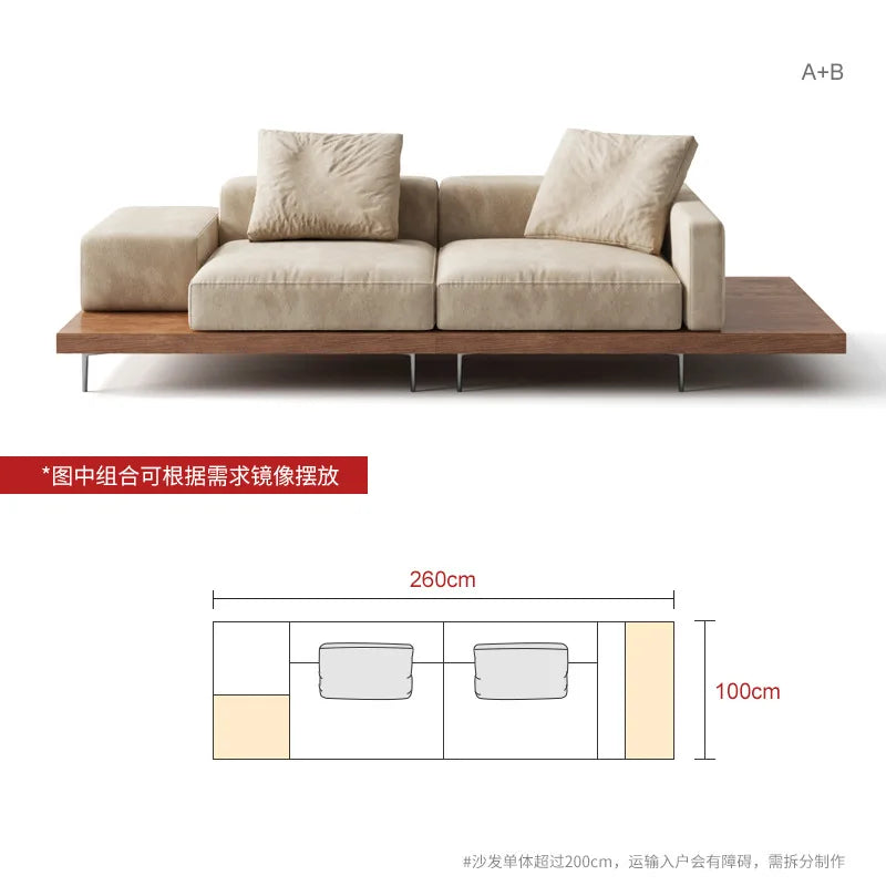 Japanese Style solid wood sofa