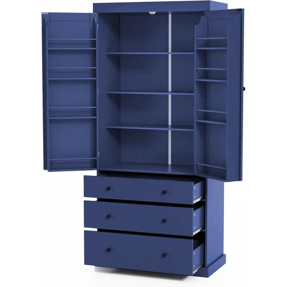 Tall Kitchen Pantry Cabinet with Adjustable Shelves
