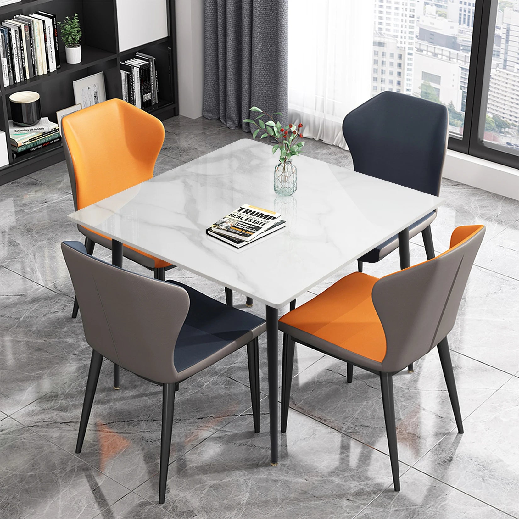 Slate Kitchen Dining Table with Sintered Stone