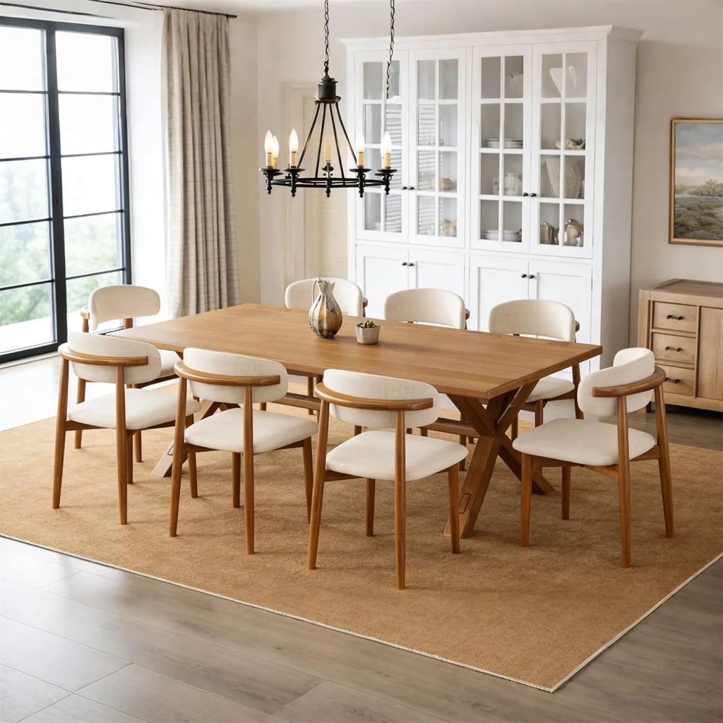 Wooden Dining Chairs Set of 8