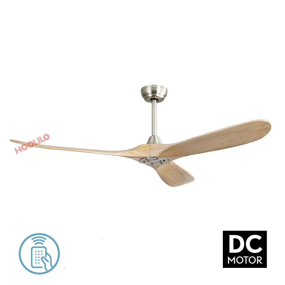3 Wooden Blade  Decorative Ceiling Fan Light Remote Control