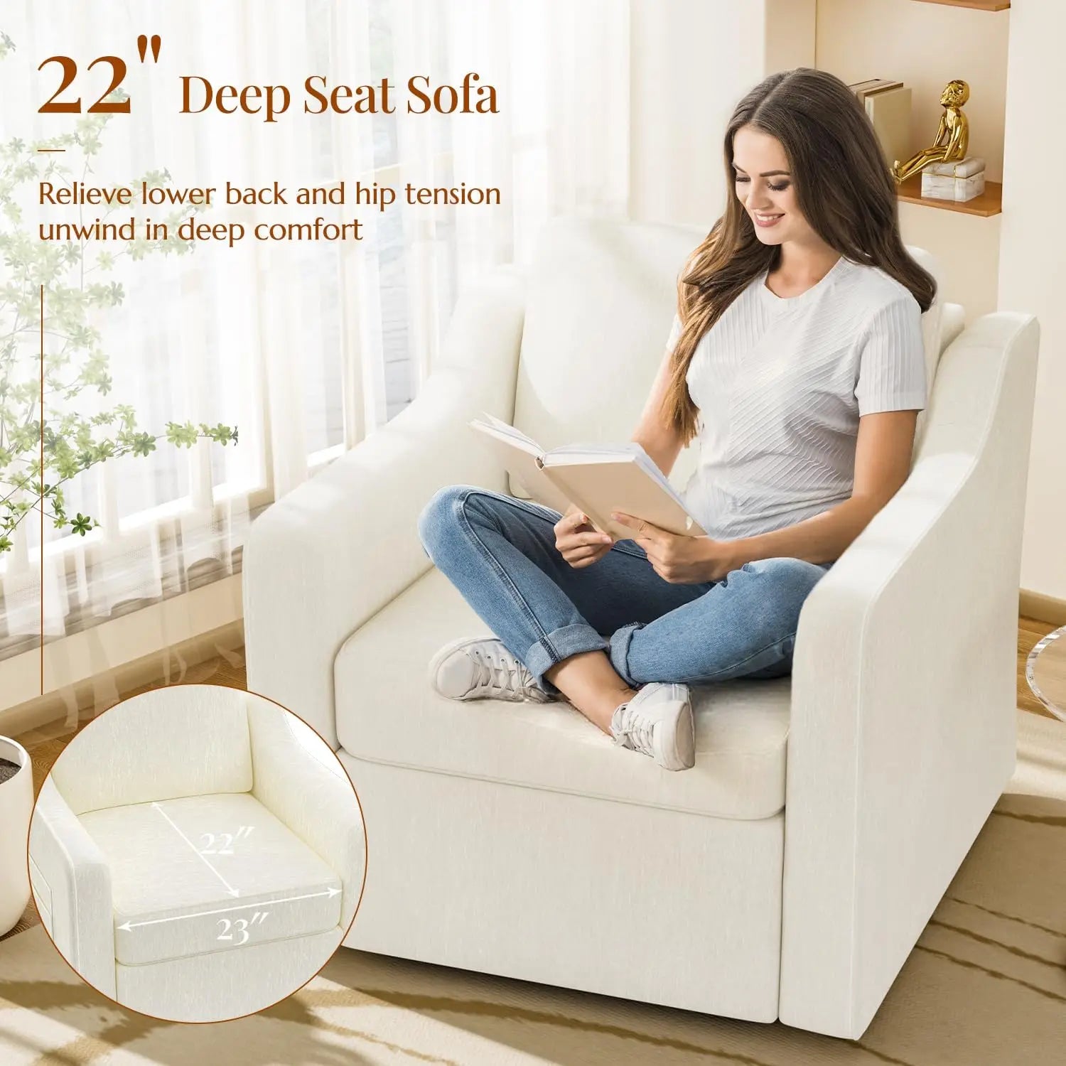 360° Swivel Accent Chair Set of 2,
