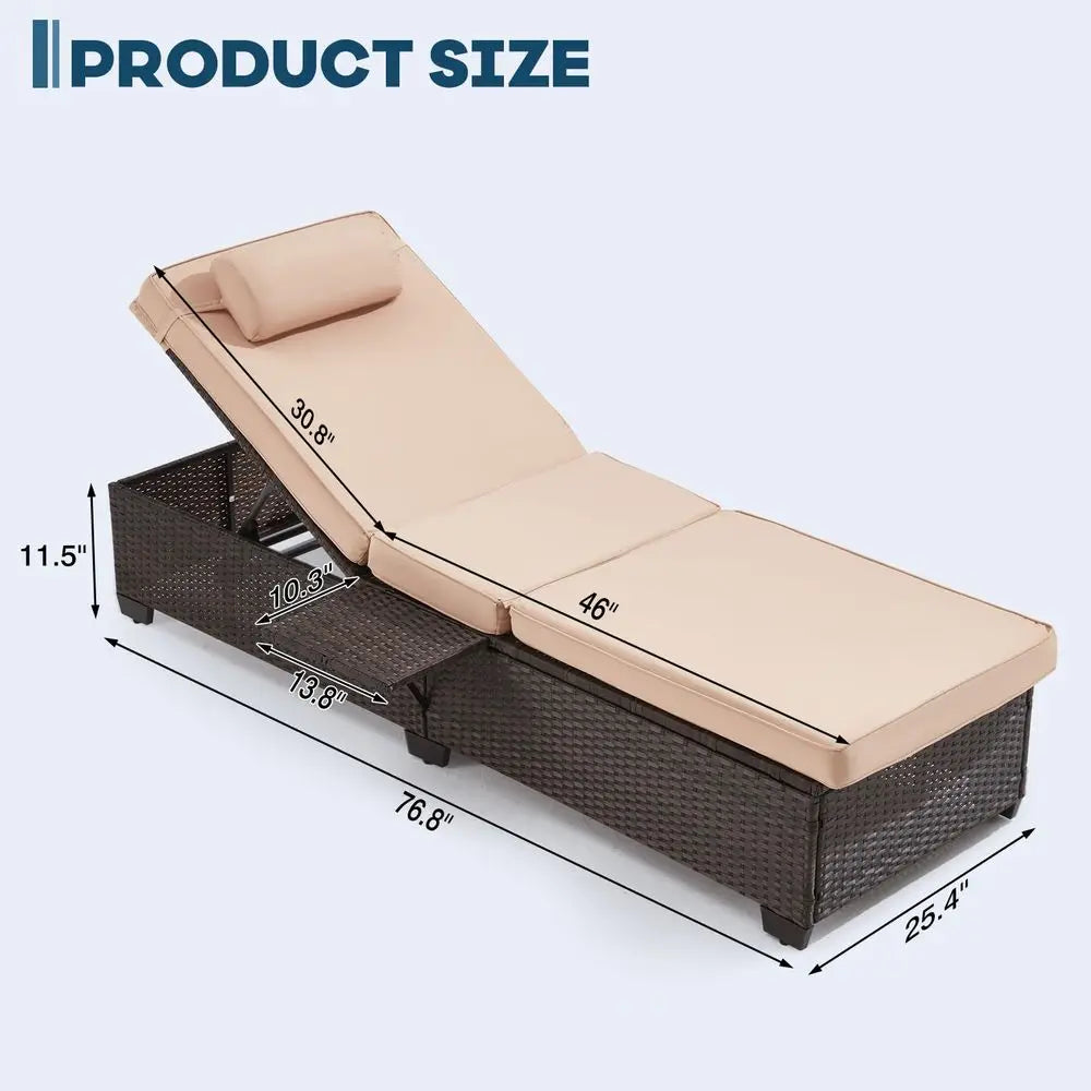 Round Boneless Chaise Lounge Chair