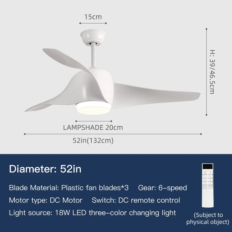 52 Inch Inverter Ceiling Fan with remote