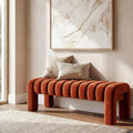 43.3 Bedroom Bench, Upholstered Entryway Bench