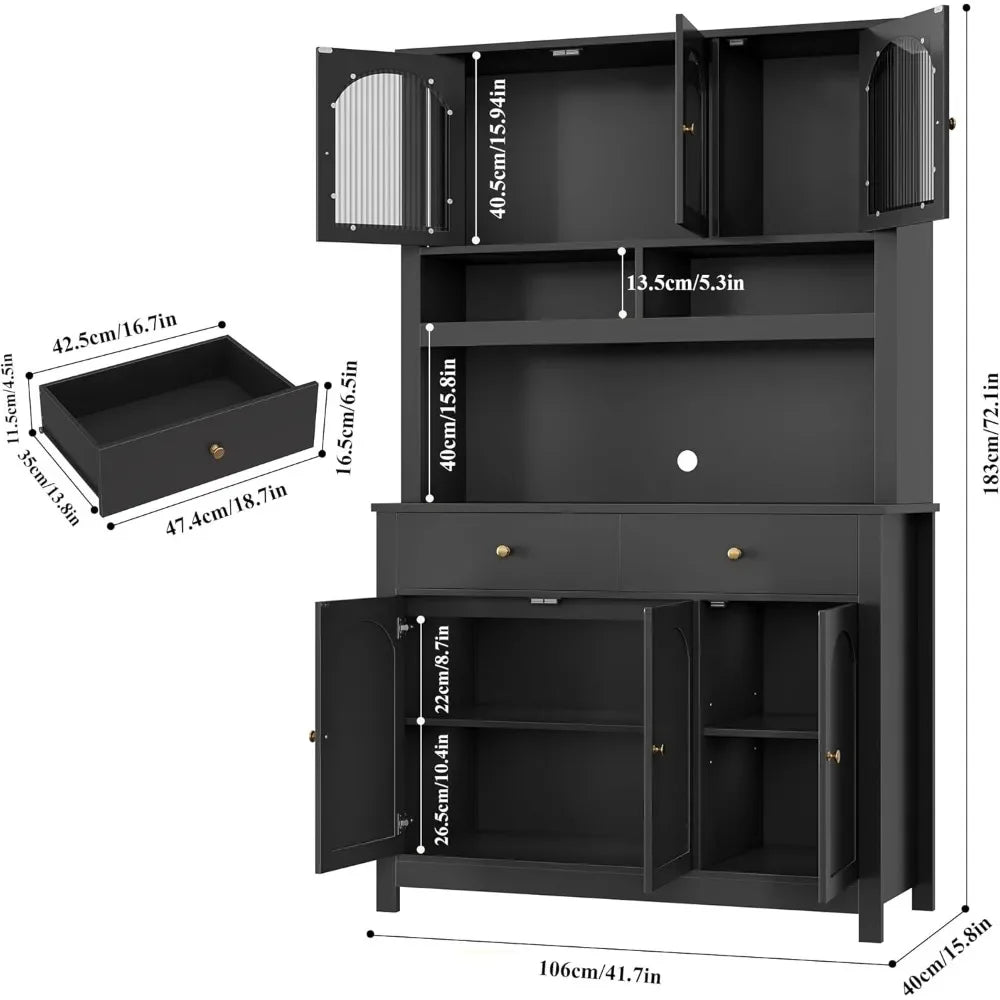Kitchen Hutch Food Pantry Cabinet
