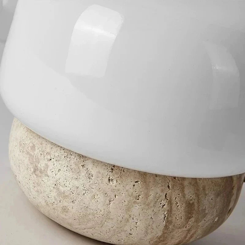 Spain Natural Yellow Travertine Floor Lamp
