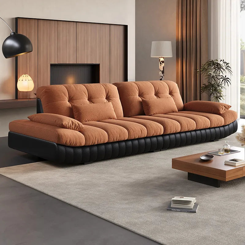 Black Living Room Floor Sofas Design