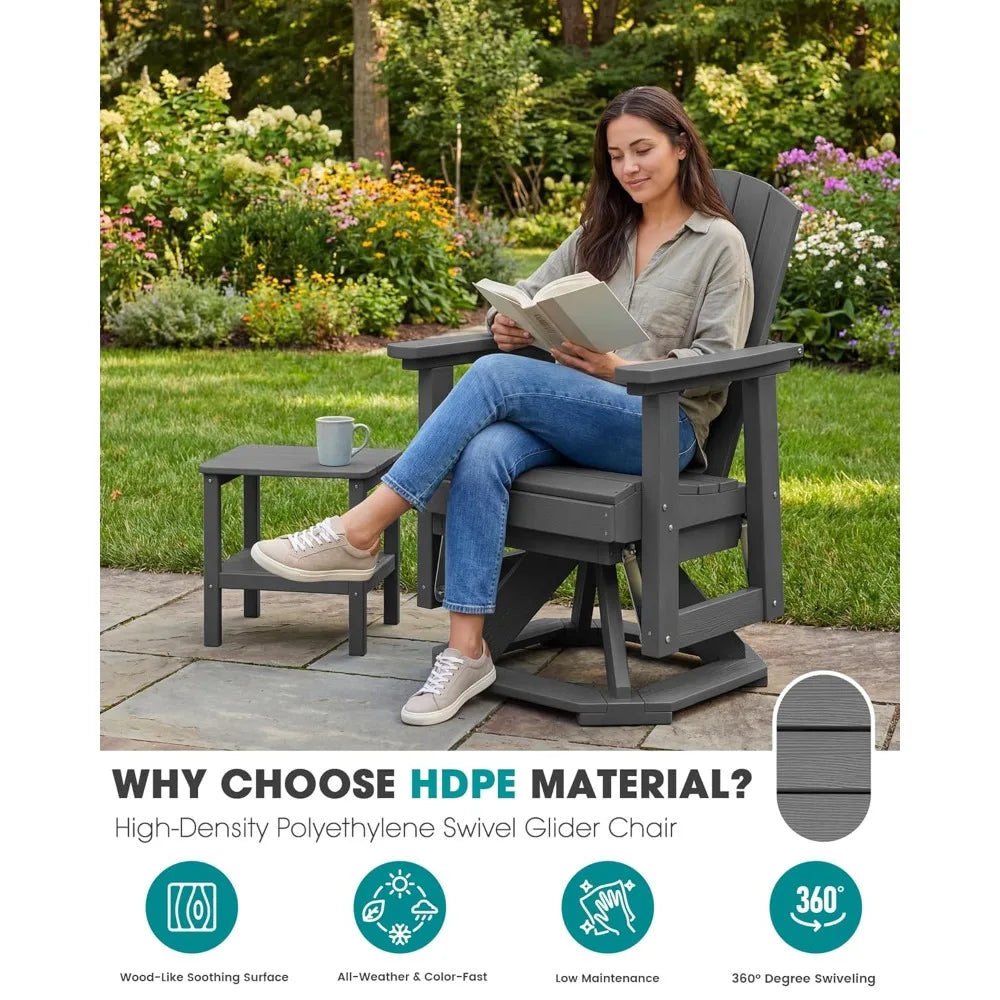 Adirondack Swivel Glider Chair