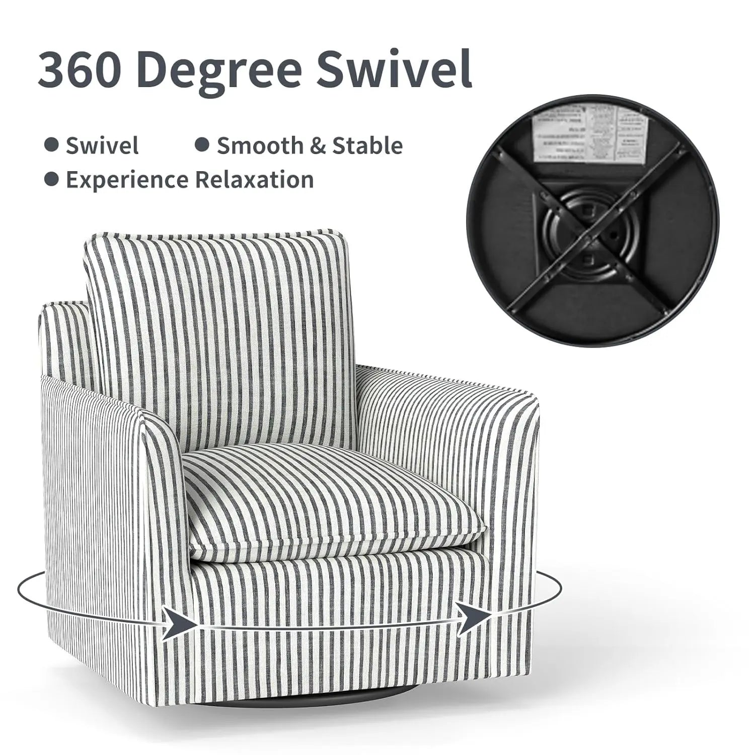 Swivel Accent Square Chair